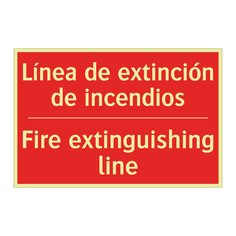 Línea de extinción de /.../ - Fire extinguishing line