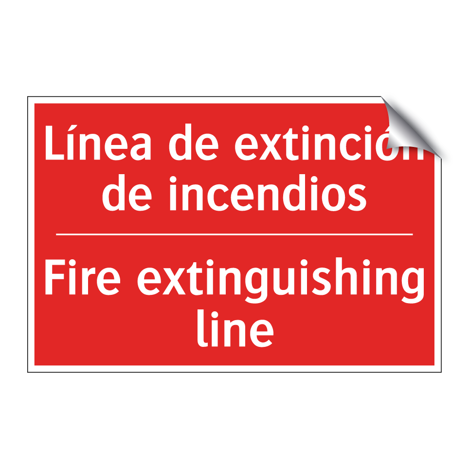 Línea de extinción de /.../ - Fire extinguishing line