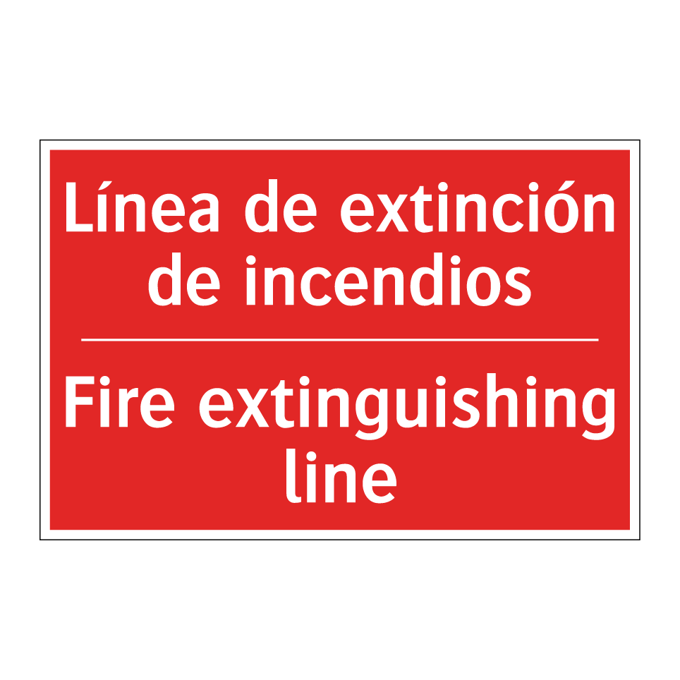 Línea de extinción de /.../ - Fire extinguishing line