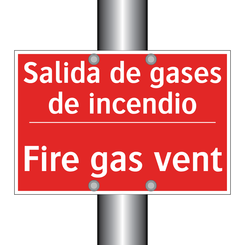 Salida de gases de incendio - Fire gas vent