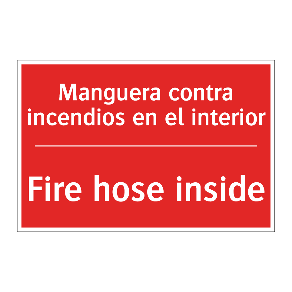 Manguera contra incendios en /.../ - Fire hose inside