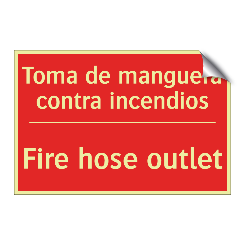 Toma de manguera contra /.../ - Fire hose outlet