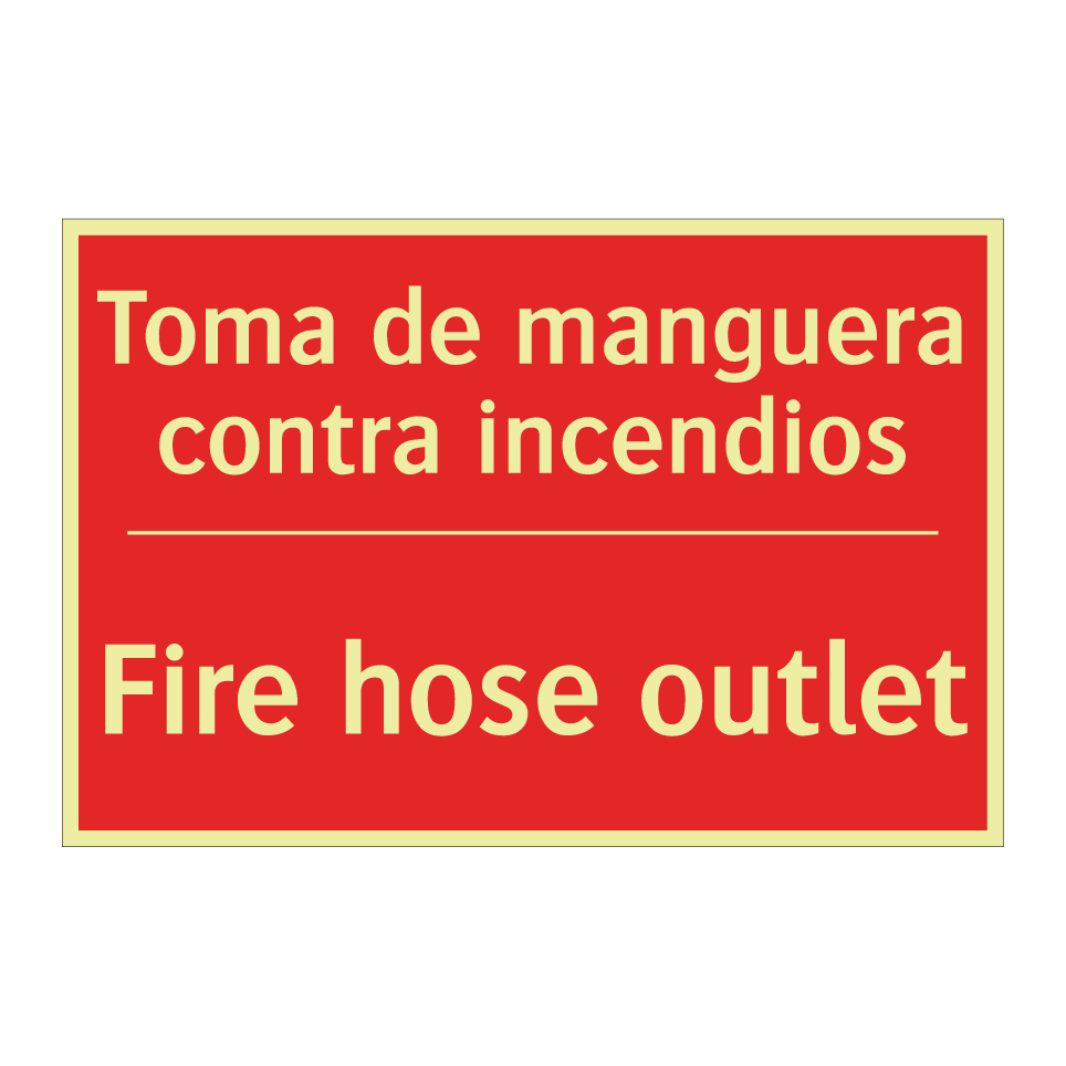 Toma de manguera contra /.../ - Fire hose outlet