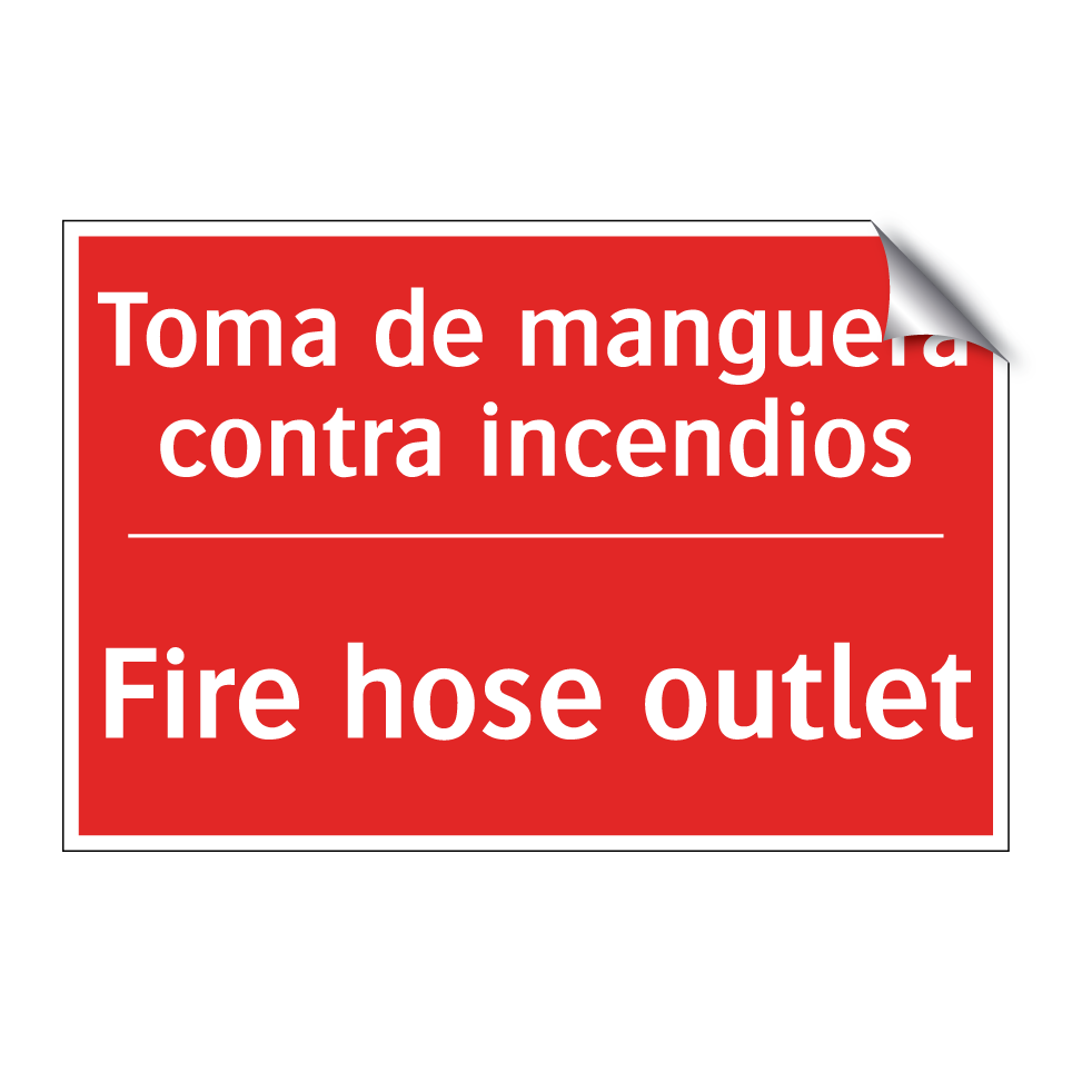 Toma de manguera contra /.../ - Fire hose outlet