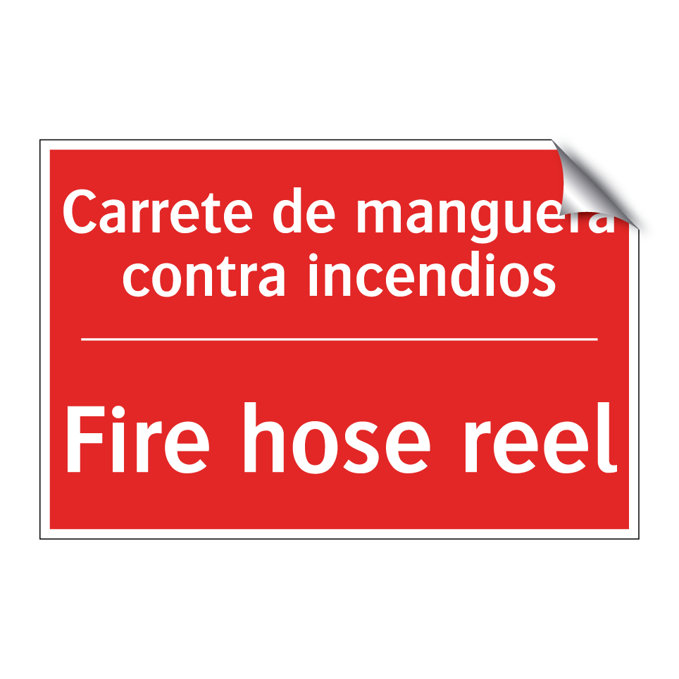 Carrete de manguera contra /.../ - Fire hose reel