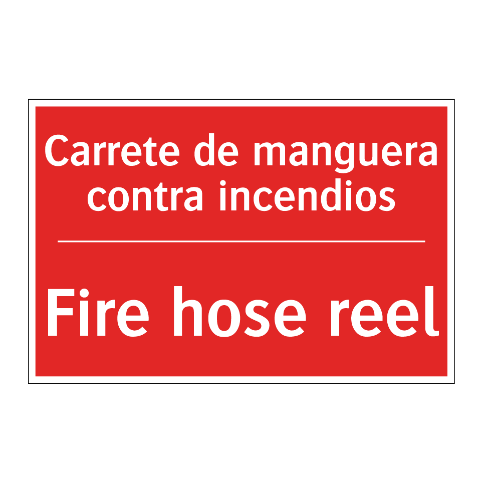 Carrete de manguera contra /.../ - Fire hose reel