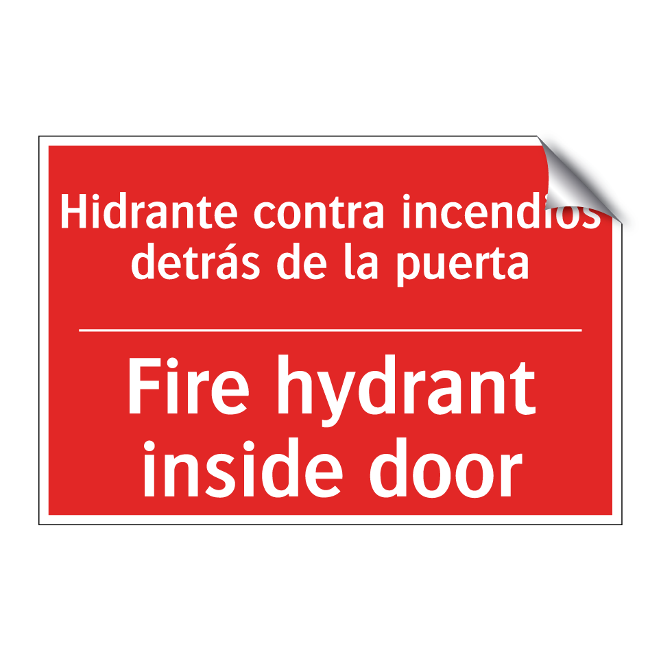 Hidrante contra incendios /.../ - Fire hydrant inside door