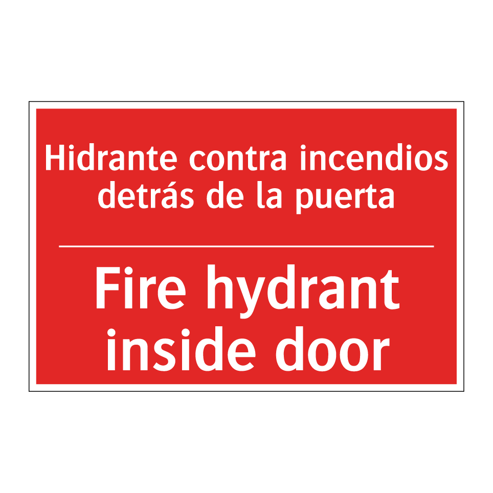 Hidrante contra incendios /.../ - Fire hydrant inside door