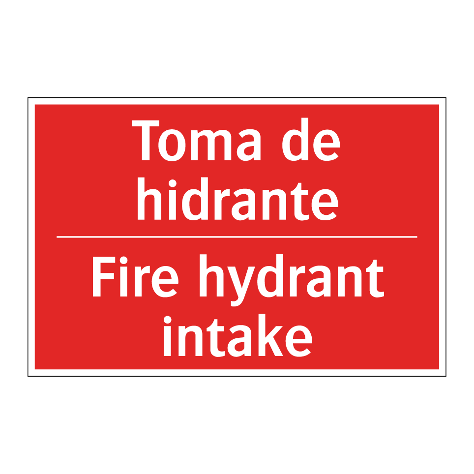 Toma de hidrante - Fire hydrant intake