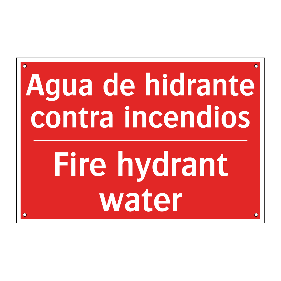 Agua de hidrante contra /.../ - Fire hydrant water