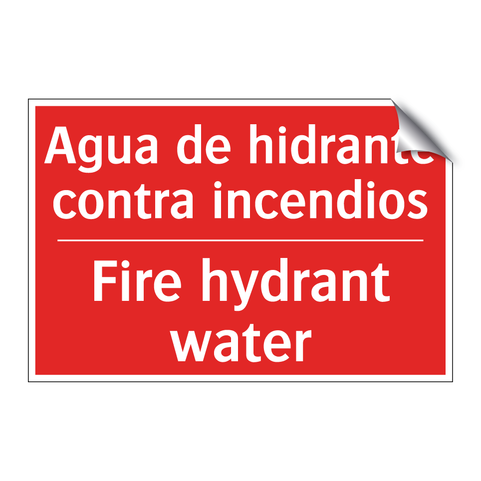 Agua de hidrante contra /.../ - Fire hydrant water
