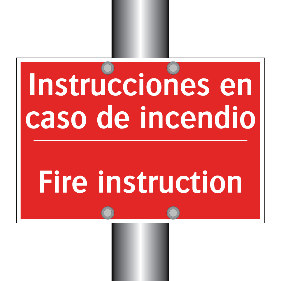 Instrucciones en caso de /.../ - Fire instruction
