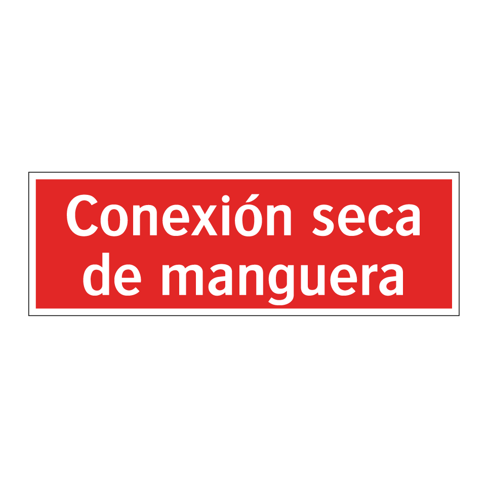 Conexión seca de manguera