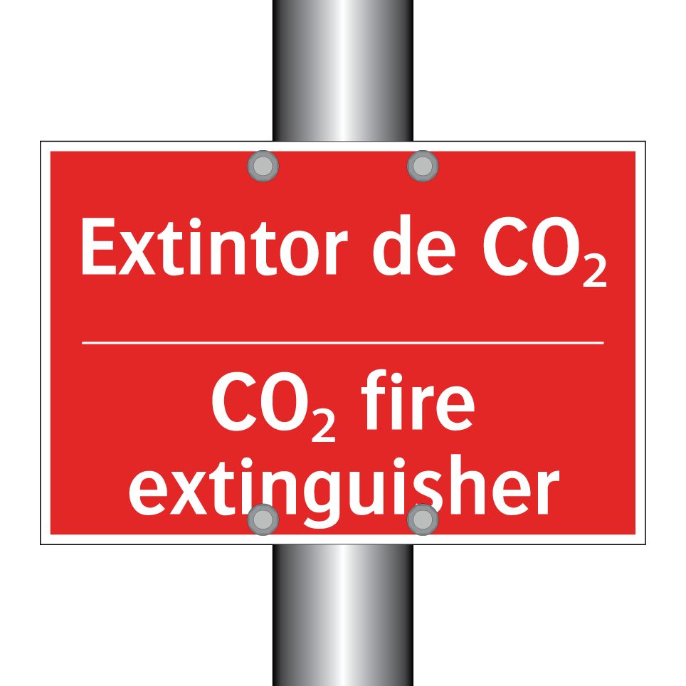 Extintor de CO₂ - CO₂ fire extinguisher