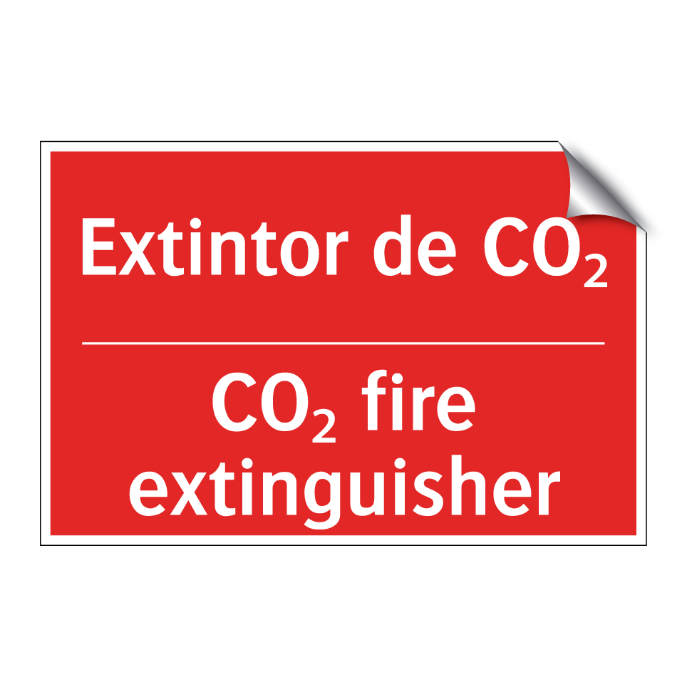 Extintor de CO₂ - CO₂ fire extinguisher