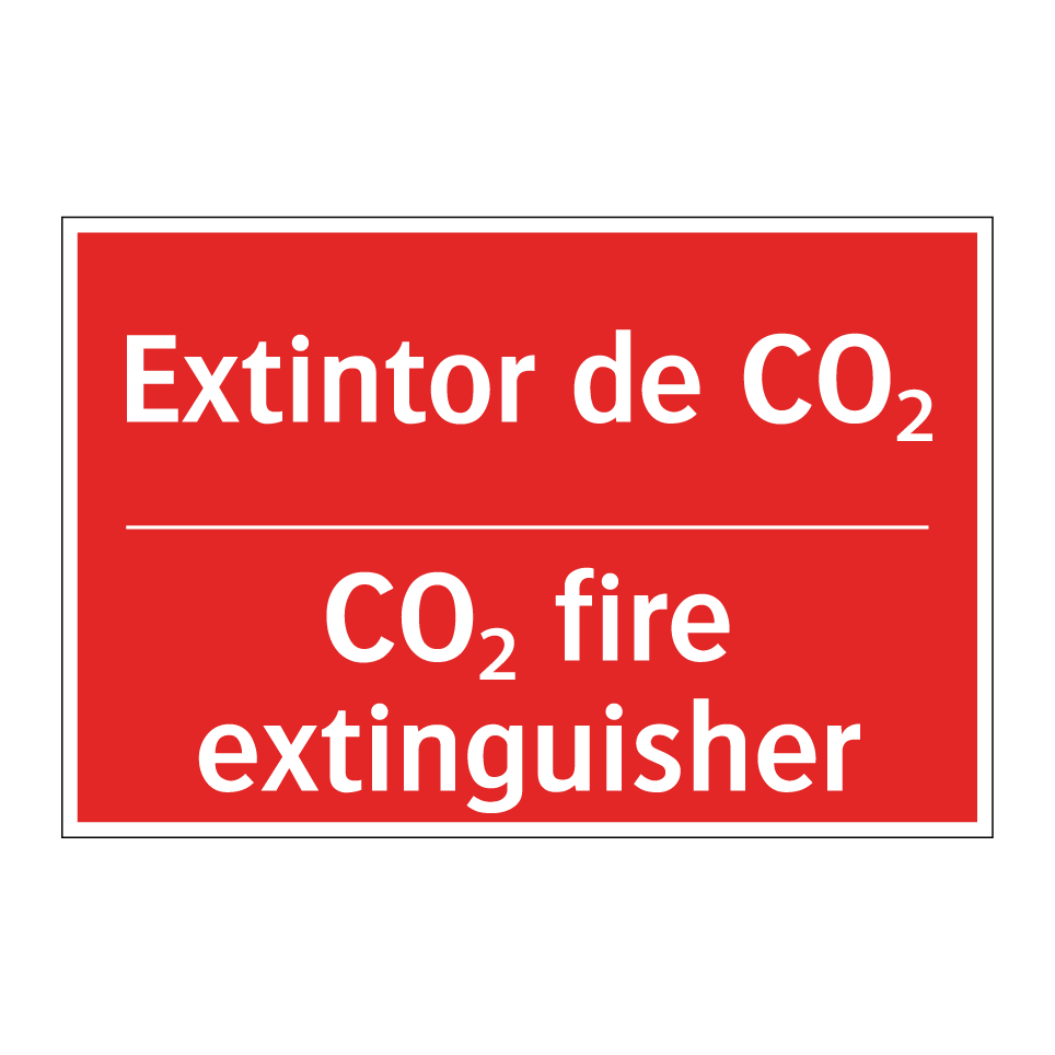 Extintor de CO₂ - CO₂ fire extinguisher