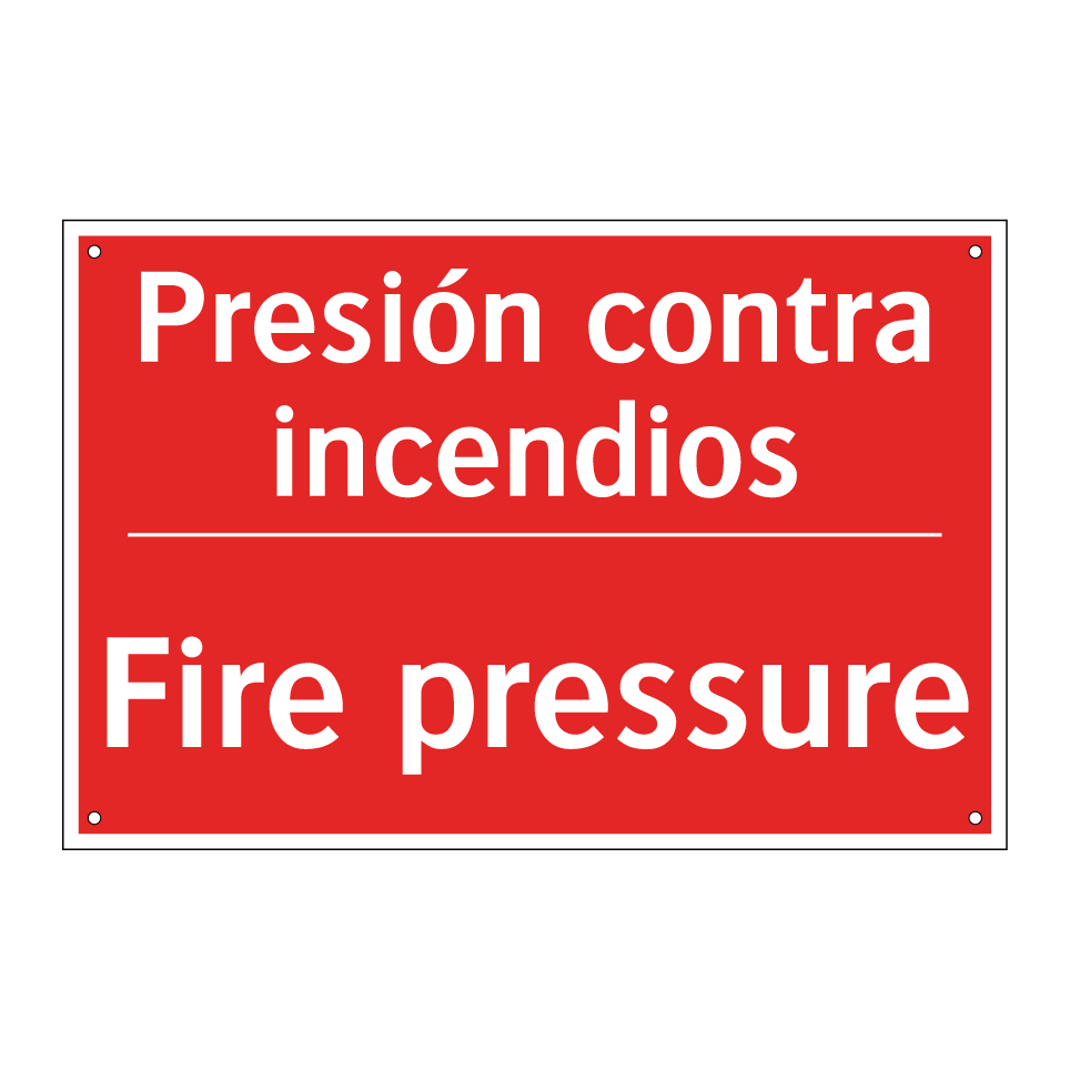Presión contra incendios - Fire pressure