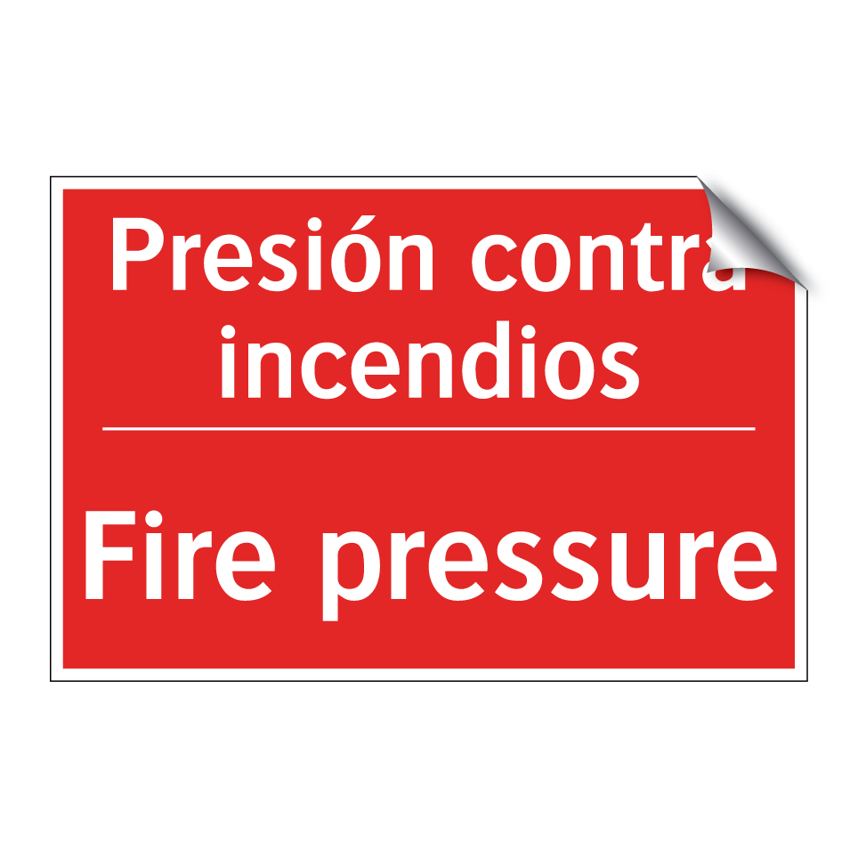 Presión contra incendios - Fire pressure