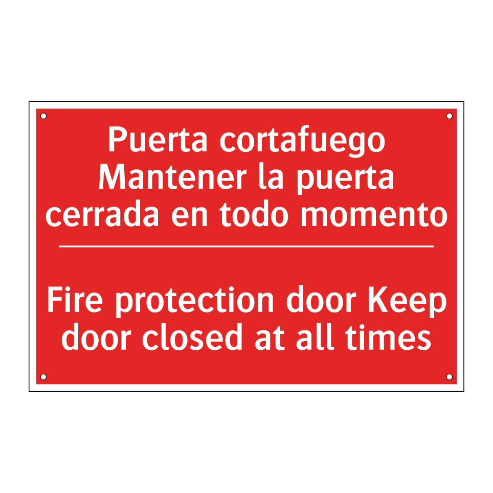 Puerta cortafuego /.../ - Fire protection door Keep /.../