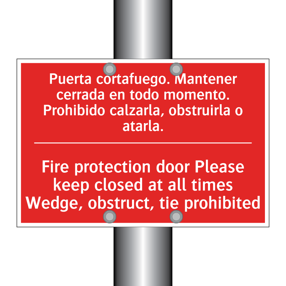 Puerta cortafuego. Mantener /.../ - Fire protection door Please /.../