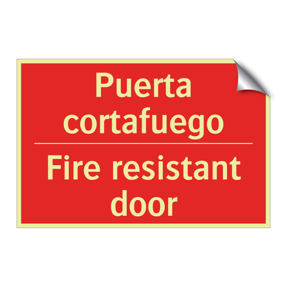 Puerta cortafuego - Fire resistant door