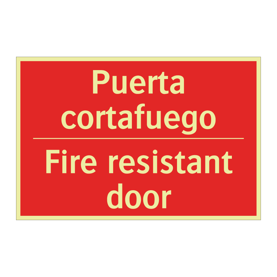 Puerta cortafuego - Fire resistant door