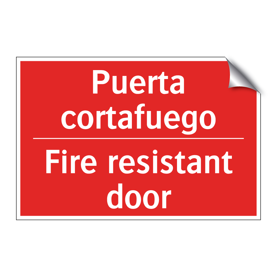 Puerta cortafuego - Fire resistant door
