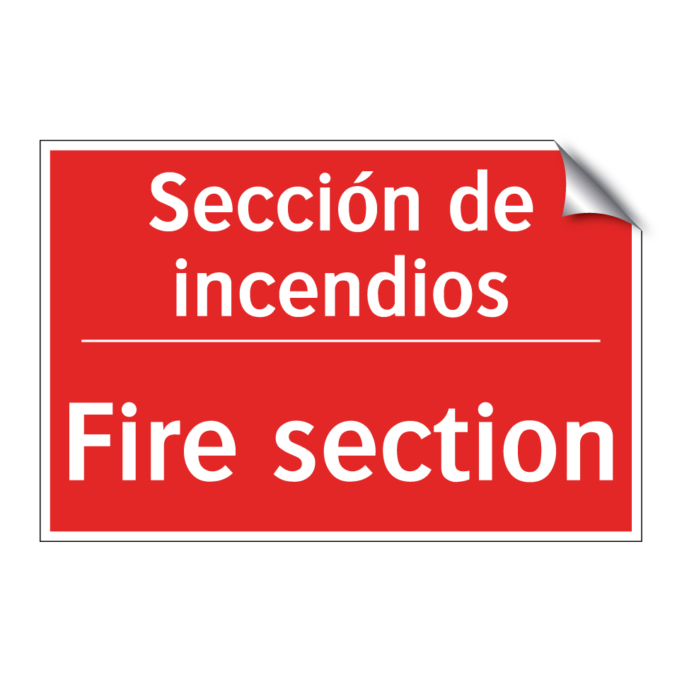 Sección de incendios - Fire section