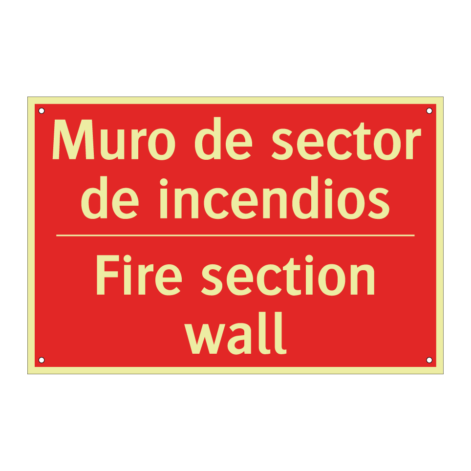 Muro de sector de incendios - Fire section wall