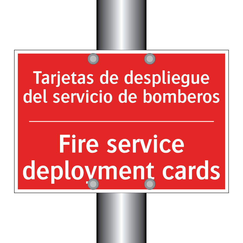 Tarjetas de despliegue del /.../ - Fire service deployment cards