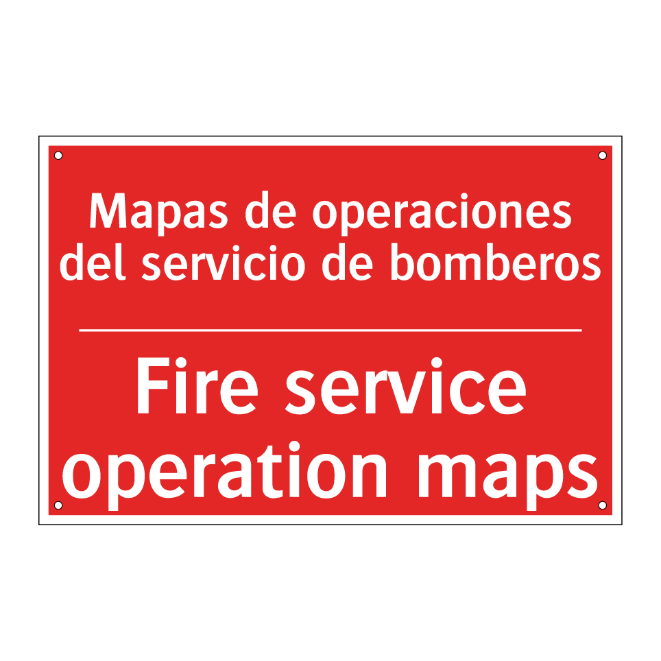 Mapas de operaciones del /.../ - Fire service operation maps