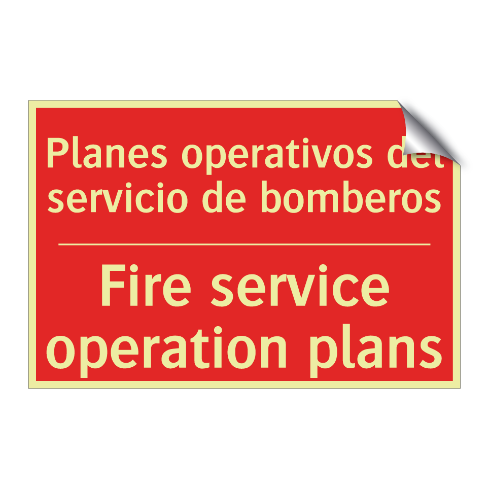 Planes operativos del /.../ - Fire service operation plans