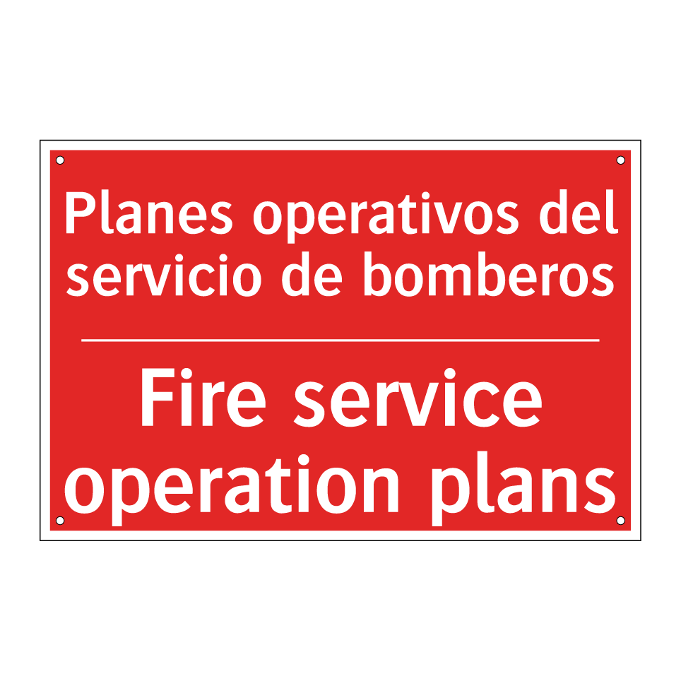 Planes operativos del /.../ - Fire service operation plans