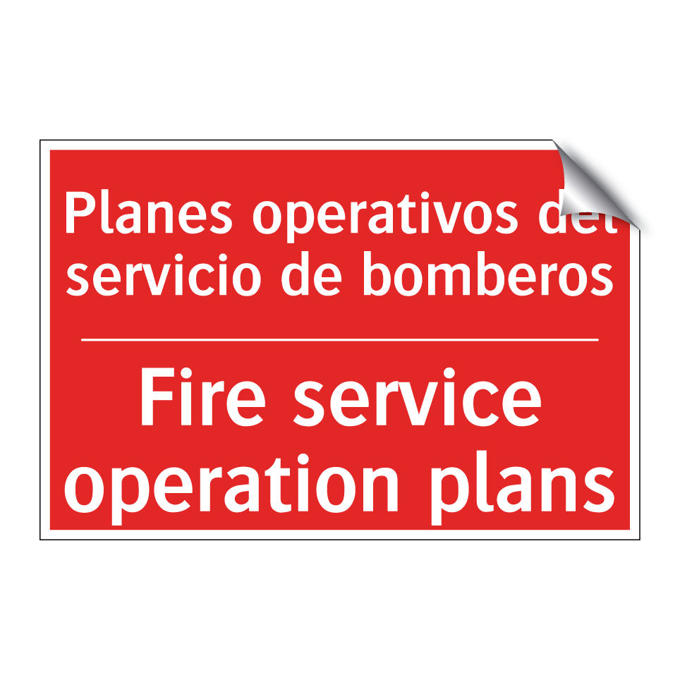 Planes operativos del /.../ - Fire service operation plans