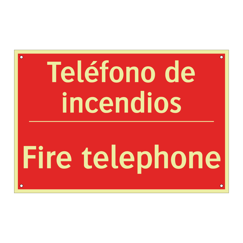 Teléfono de incendios - Fire telephone