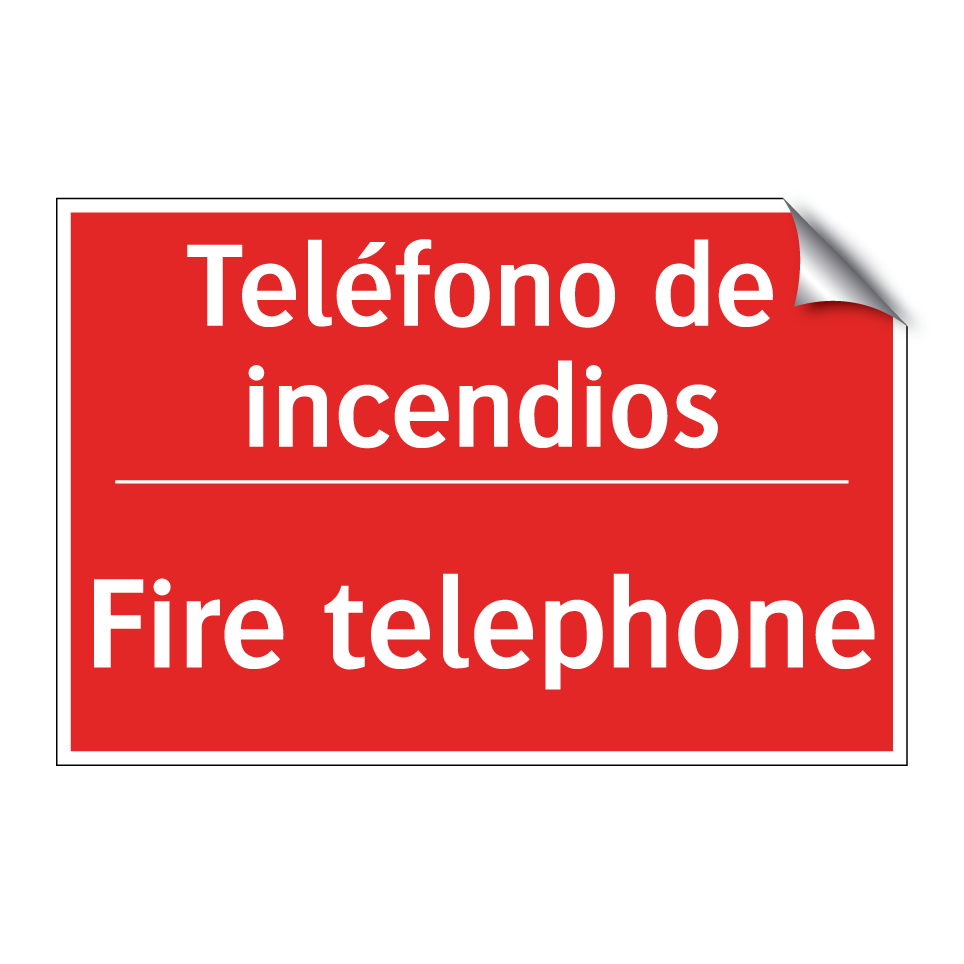 Teléfono de incendios - Fire telephone