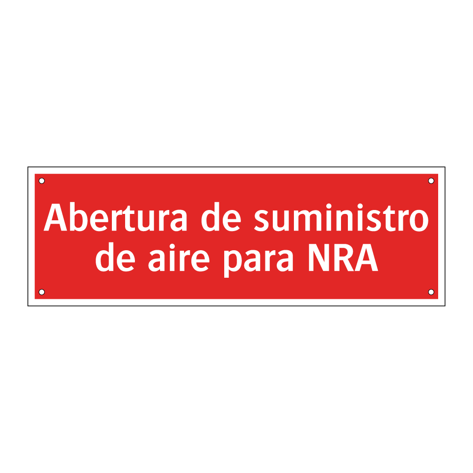 Abertura de suministro de aire para NRA