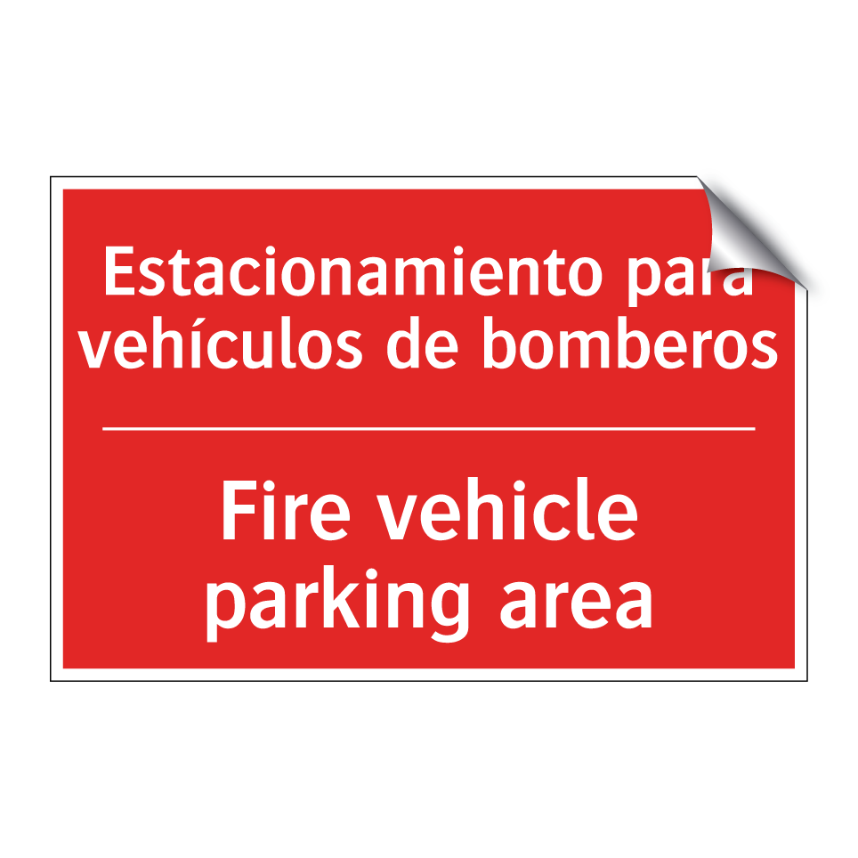 Estacionamiento para /.../ - Fire vehicle parking area