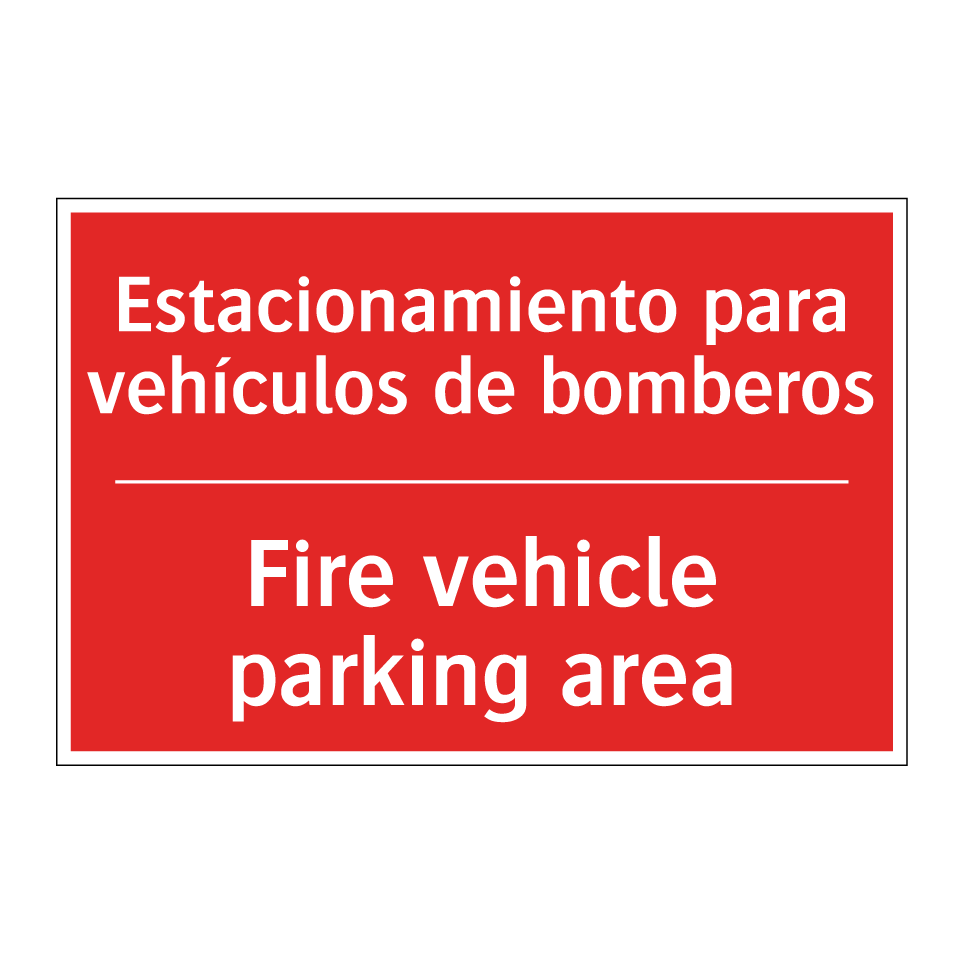 Estacionamiento para /.../ - Fire vehicle parking area