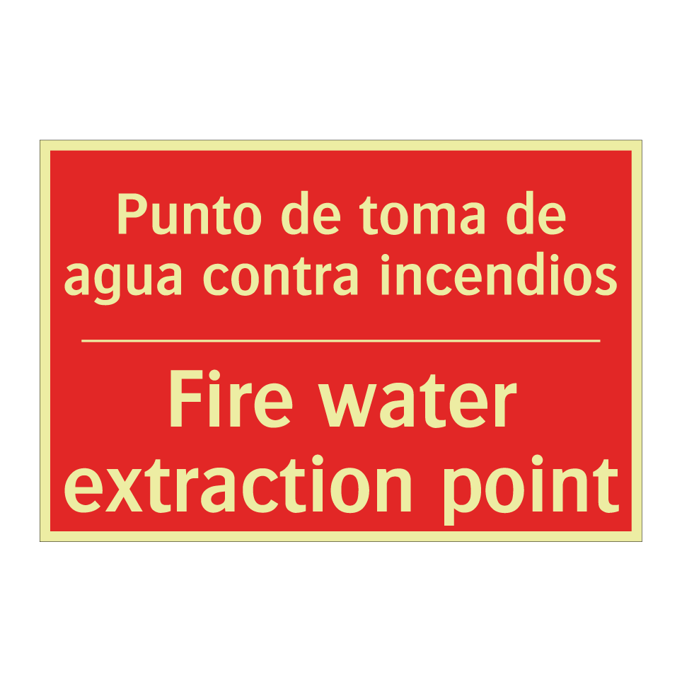 Punto de toma de agua contra /.../ - Fire water extraction point
