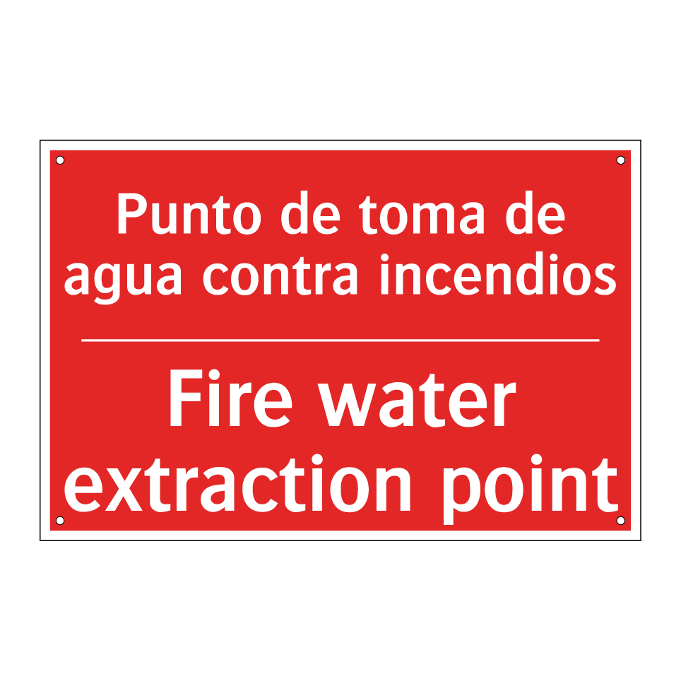 Punto de toma de agua contra /.../ - Fire water extraction point