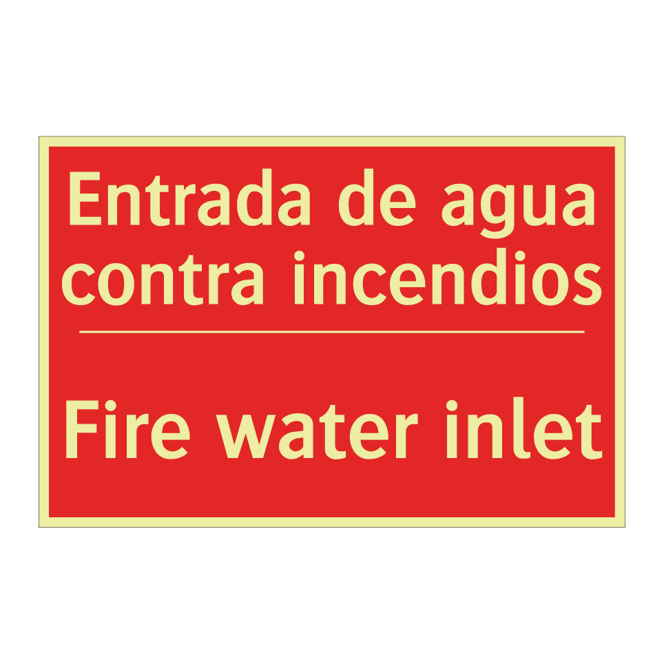 Entrada de agua contra /.../ - Fire water inlet