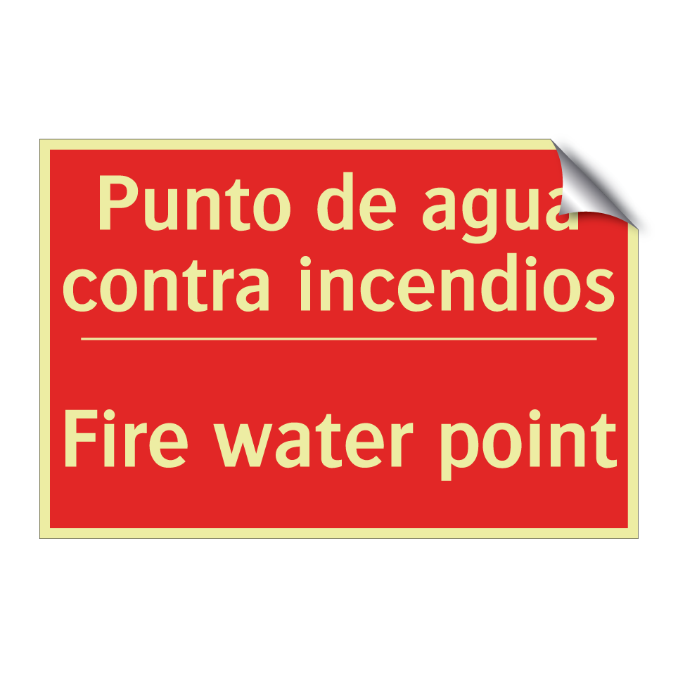 Punto de agua contra incendios - Fire water point