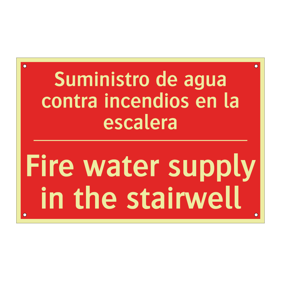 Suministro de agua contra /.../ - Fire water supply in the /.../