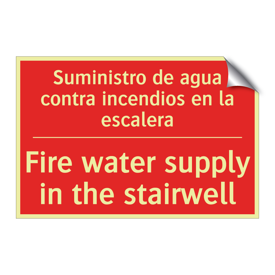 Suministro de agua contra /.../ - Fire water supply in the /.../