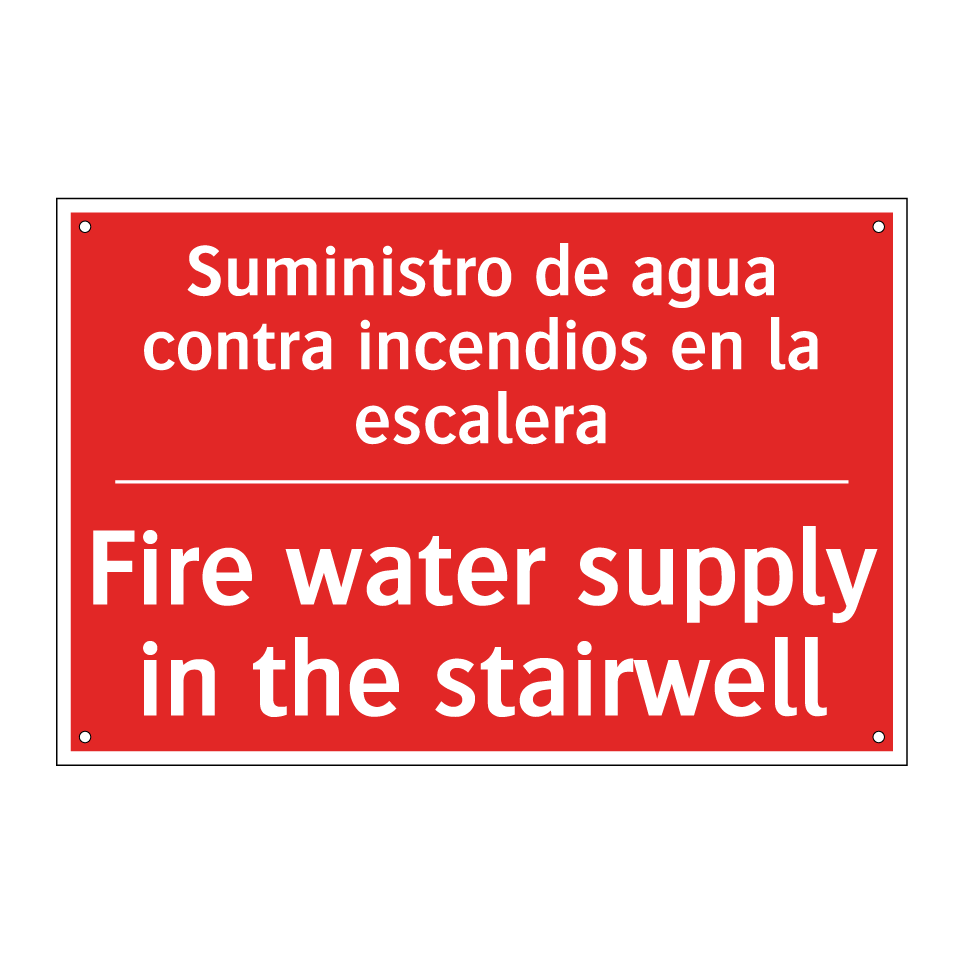 Suministro de agua contra /.../ - Fire water supply in the /.../