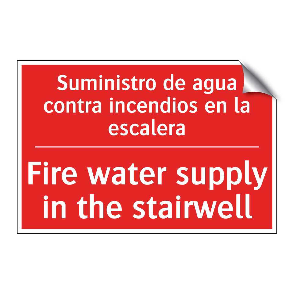 Suministro de agua contra /.../ - Fire water supply in the /.../