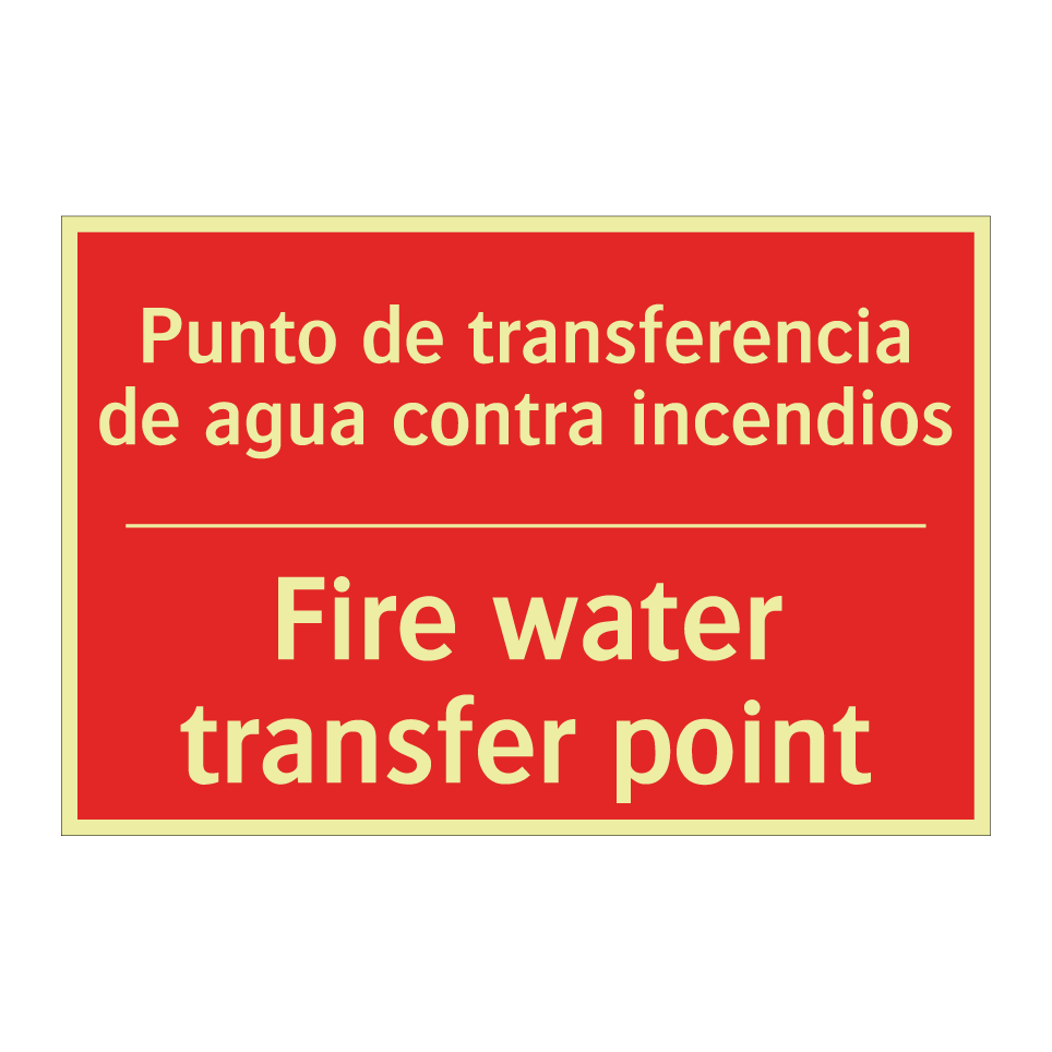 Punto de transferencia de /.../ - Fire water transfer point