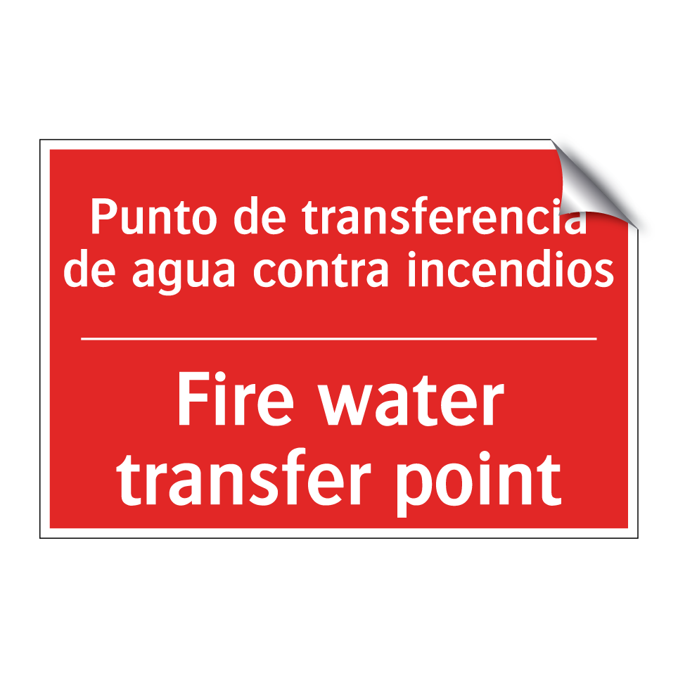 Punto de transferencia de /.../ - Fire water transfer point
