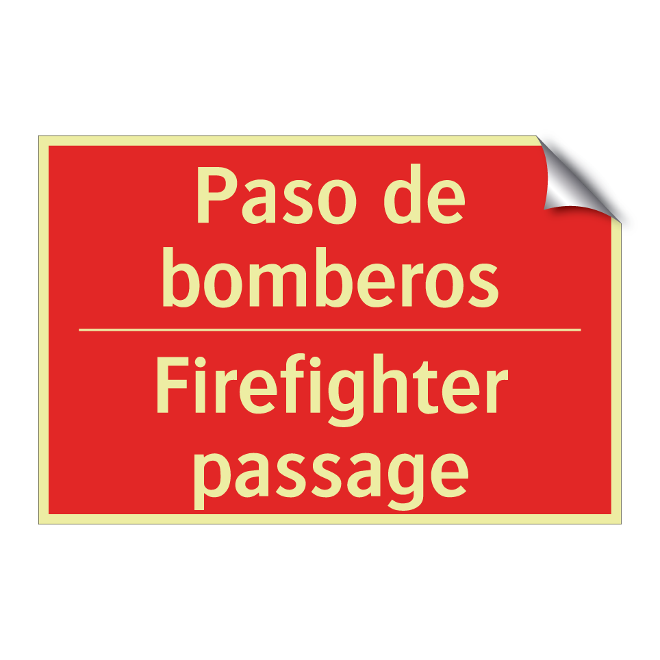 Paso de bomberos - Firefighter passage